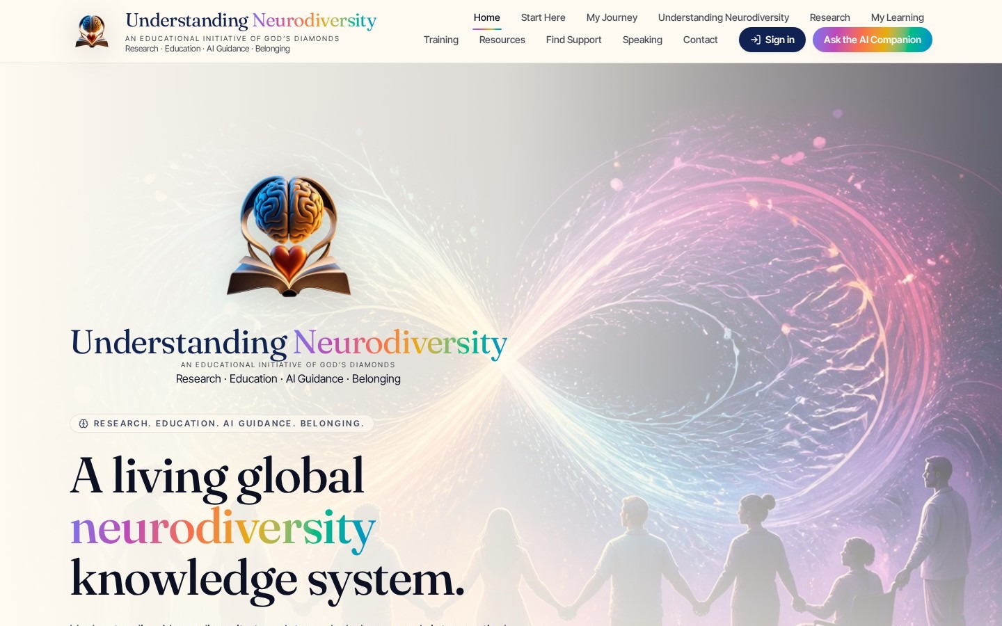 Homepage of the Understanding Neurodiversity™ website